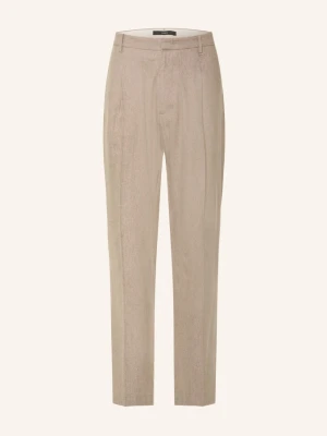 I'm Brian Spodnie Flanelowe O Kroju Regular Fit beige