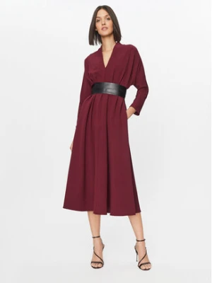 Imperial Sukienka codzienna AAFZGEU Bordowy Regular Fit