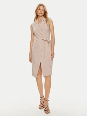 Imperial Sukienka koktajlowa ADOFHJZ Beżowy Slim Fit