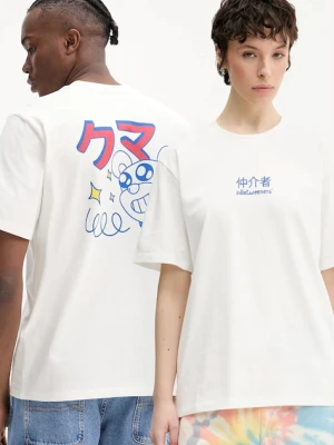 Inbetweeners t-shirt bawełniany kolor beżowy z nadrukiem S5TWUATH036