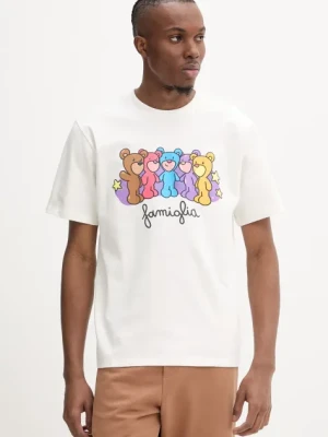 Inbetweeners t-shirt bawełniany kolor beżowy z nadrukiem S5TWUATH040