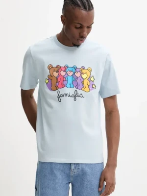 Inbetweeners t-shirt bawełniany kolor niebieski z nadrukiem S5TWUATH040