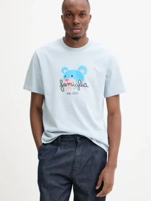 Inbetweeners t-shirt bawełniany kolor niebieski z nadrukiem S5TWUATH043