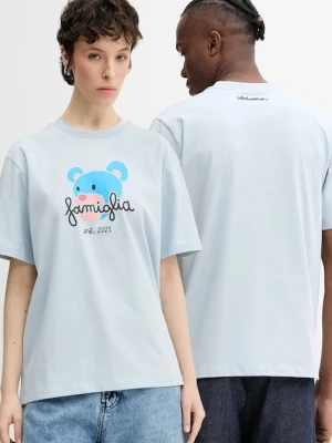 Inbetweeners t-shirt bawełniany kolor niebieski z nadrukiem S5TWUATH043