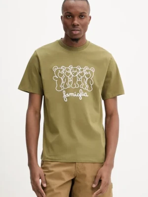 Inbetweeners t-shirt bawełniany kolor zielony z nadrukiem S5TWUATH031