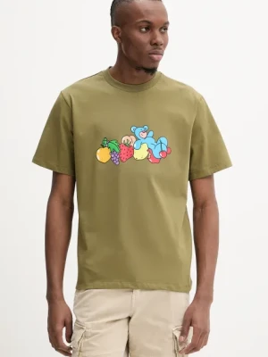 Inbetweeners t-shirt bawełniany kolor zielony z nadrukiem S5TWUATH035