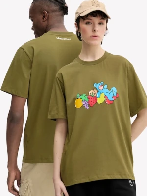 Inbetweeners t-shirt bawełniany kolor zielony z nadrukiem S5TWUATH035
