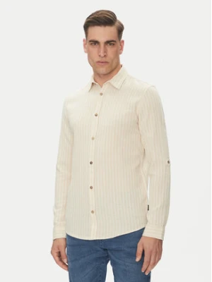 INDICODE Koszula Dikson 20-511 Beżowy Regular Fit