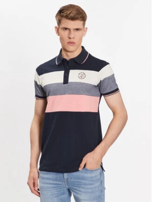 INDICODE Polo Halls 40-937 Granatowy Regular Fit