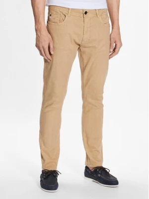 INDICODE Spodnie materiałowe Rajan 60-249 Brązowy Regular Fit