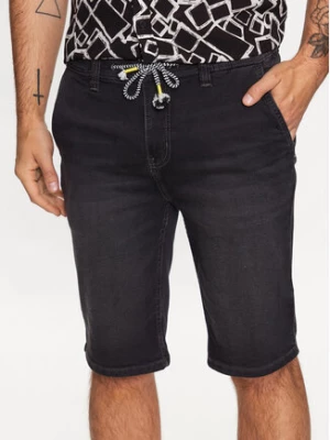 INDICODE Szorty jeansowe Ramon 70-541 Czarny Regular Fit