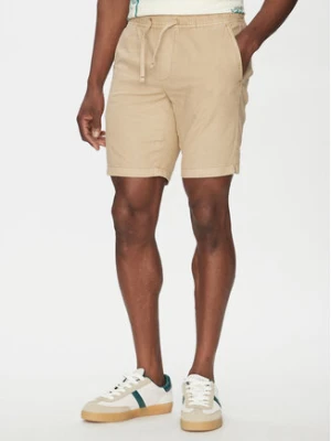 INDICODE Szorty materiałowe Wamo 70-728 Beżowy Slim Fit