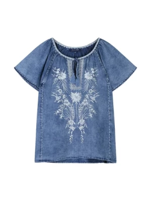 Indigo Haft Blue Daze Top Summum Woman