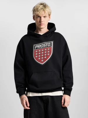 Infine bluza z kapturem regular męska czarna PROSTO.