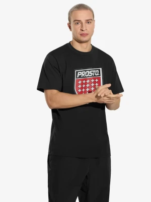 Infine t-shirt bawełniany czarny Klasyk