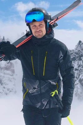 Infinite męska kurtka narciarska extreme z nadrukiem - Black Mountain Warehouse