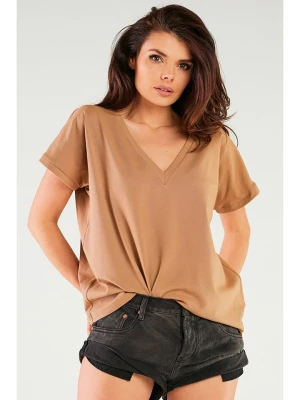 INFINITE YOU Koszulka w kolorze beżowym rozmiar: onesize