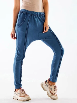 INFINITE YOU Spodnie w kolorze niebieskim rozmiar: L/XL
