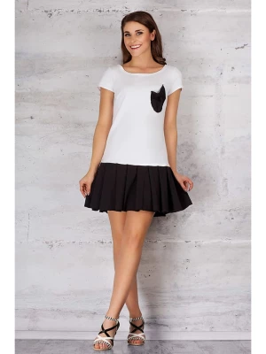 INFINITE YOU Sukienka w kolorze biało-czarnym rozmiar: XL