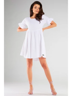INFINITE YOU Sukienka w kolorze białym rozmiar: S/M