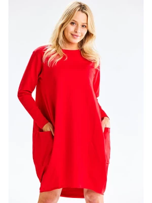 INFINITE YOU Sukienka w kolorze czerwonym rozmiar: L/XL