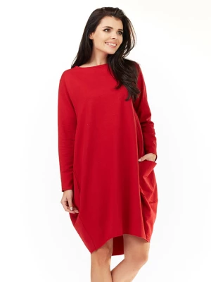 INFINITE YOU Sukienka w kolorze czerwonym rozmiar: L/XL
