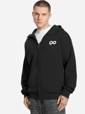 Infinity bluza z kapturem męska czarna Prosto