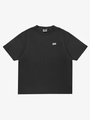 Infinity D t-shirt oversize męski czarny Klasyk