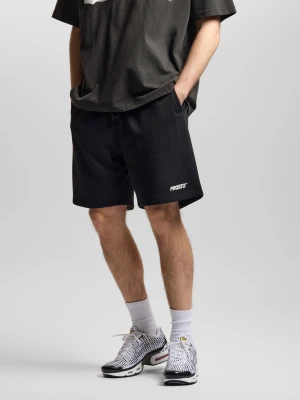 Infinity krótkie spodenki dresowe regular męskie czarne Klasyk