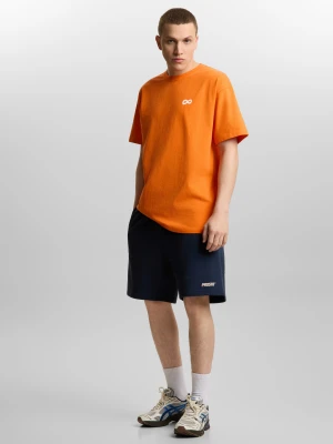 Infinity krótkie spodenki dresowe regular męskie granatowe Klasyk