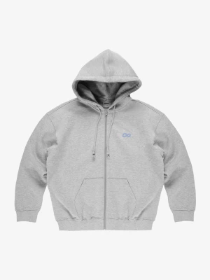 Infinity rozpinana bluza z kapturem męska szara Klasyk