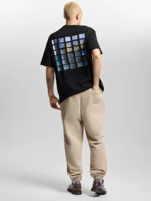 Infinity spodnie dresowe regular męskie bawełniane beżowe Klasyk