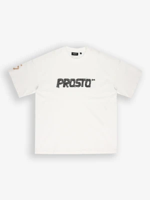 Infinity t-shirt bawełniany biały Prosto