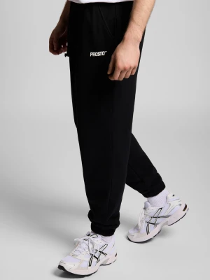Infinity2 spodnie dresowe regular męskie czarne Klasyk