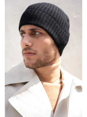 INKA BRAND Kaszmirowa czapka w kolorze czarnym rozmiar: onesize