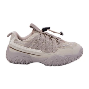 Inna Sneakersy Dziecięce Ze Ściągaczem Jasnobeżowe beżowy
