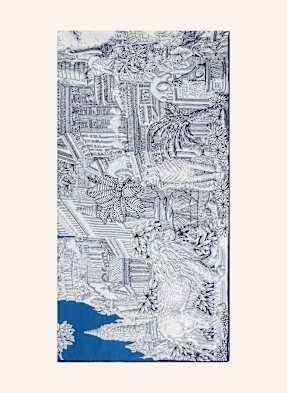 Inoui Editions Chusta Piranesi Z Dodatkiem Jedwabiu blau