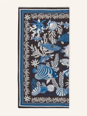 Inoui Editions Jedwabna Chusta Bandana schwarz