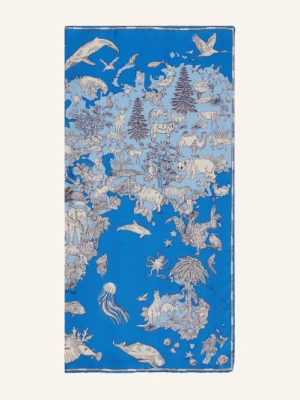 Inoui Editions Jedwabna Chusta blau