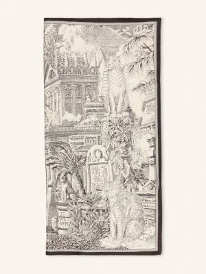 Inoui Editions Jedwabna Chusta Piranesi schwarz