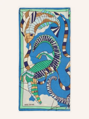 Inoui Editions Szalik Cerfs Volants Z Jedwabiu gruen