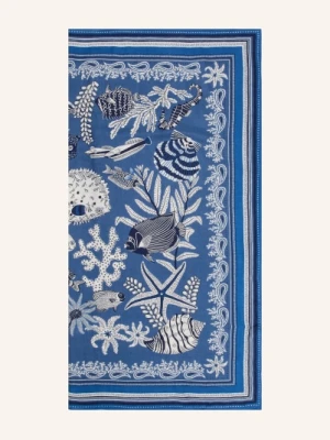 Inoui Editions Szalik Neptune Z Jedwabiem blau