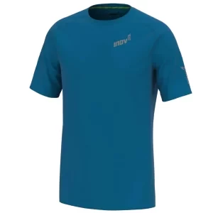 Inov-8 Base Elite SS Tee 000278-BL-03, Męskie, Niebieskie, t-shirty, poliester, rozmiar: M