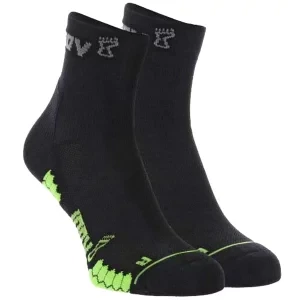 Inov-8 Trailfly Mid Sock 001001-BKGN-01, Unisex, Czarne, skarpetki, poliamid, rozmiar: 36-40
