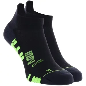 Inov-8 Trailfly Ultra Low Sock 001004-BKGN-01, Unisex, Czarne, skarpetki, poliamid, rozmiar: 36-40