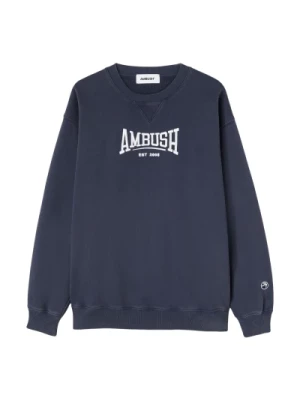 Insignia B Graficzny Sweter z Okrągłym Dekoltem Ambush