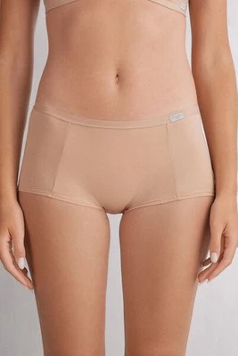 Intimissimi Bawełniane Figi Culotte o Kroju Krótkich Spodenek Kobieta Naturalny Rozmiar