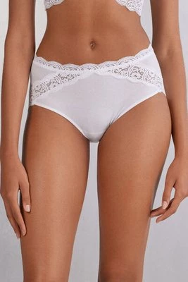 Intimissimi Bawełniane Figi Flower Paisley Kobieta Biały Rozmiar