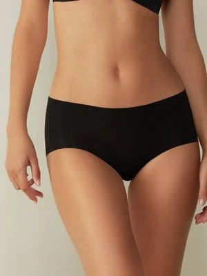 Intimissimi Bezszwowe Figi Culotte z Bawełny Kobieta Czarny Rozmiar