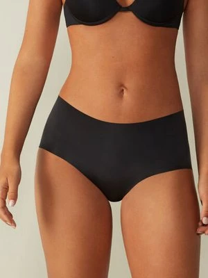 Intimissimi Bezszwowe Figi Culotte z Mikrofibry Kobieta Czarny Rozmiar